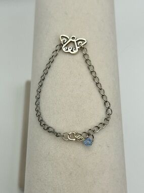 Bob Siemon Designs Angel Bracelet Sterling Silver Round Link 6"